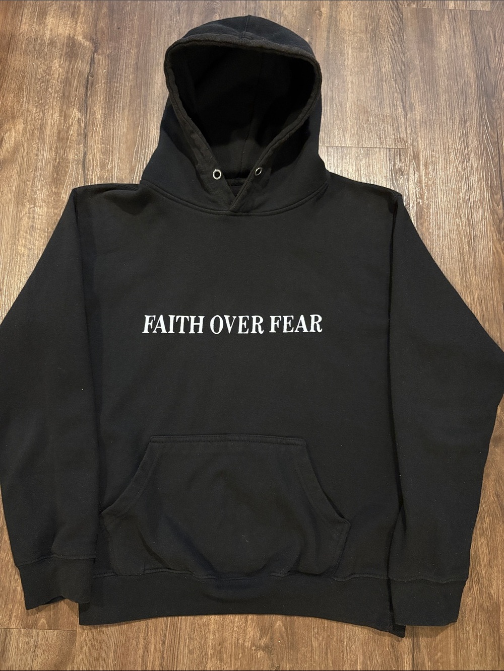 Faith over fear men’s medium hoodie